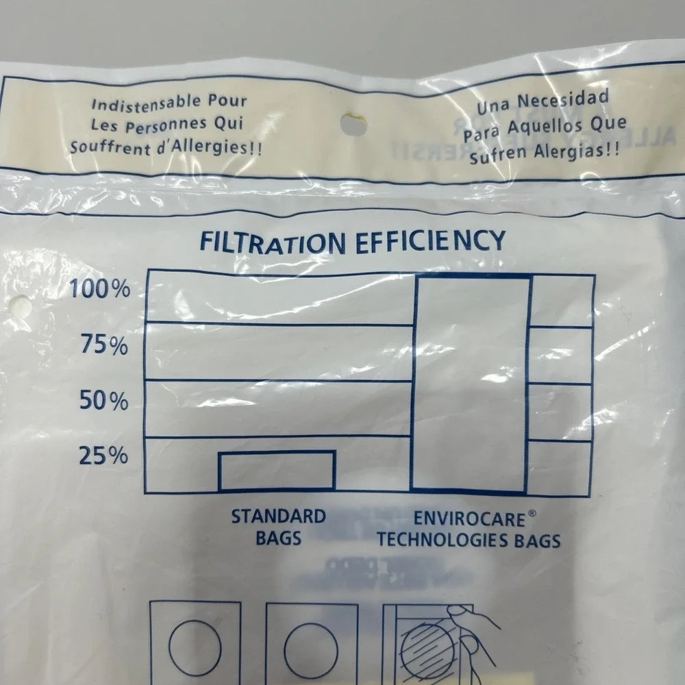 ALLERGY VACUUM CLEANER Y Z bag HOOVER WINDTUNNEL 3/pkg ENVIROCARE 856